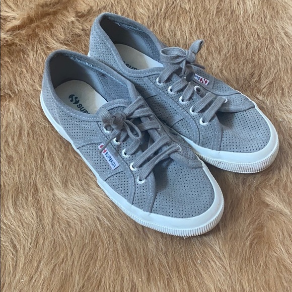 superga grey suede
